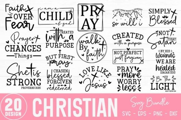 Christian SVG Bundle for Real Embroidery Projects